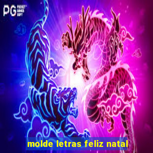 molde letras feliz natal